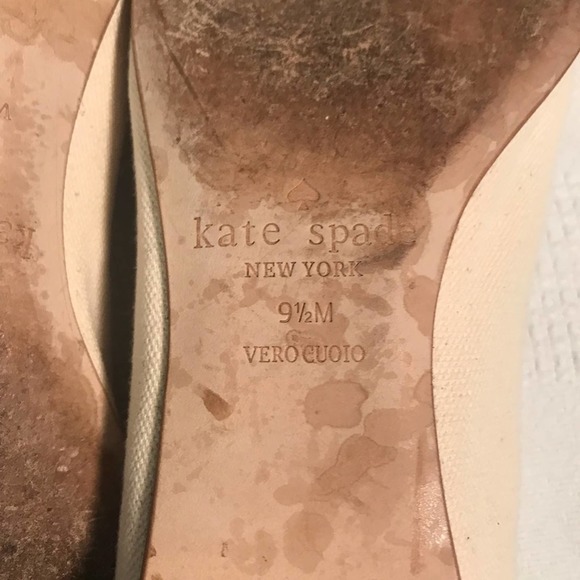 Kate Spade Natural & Black Cap Toe Nelly Flats 9.5 - Picture 6 of 6